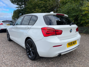 2018 BMW 1 Series 1.5 118i Sport Euro 6 (s/s) 5dr in White — image 4
