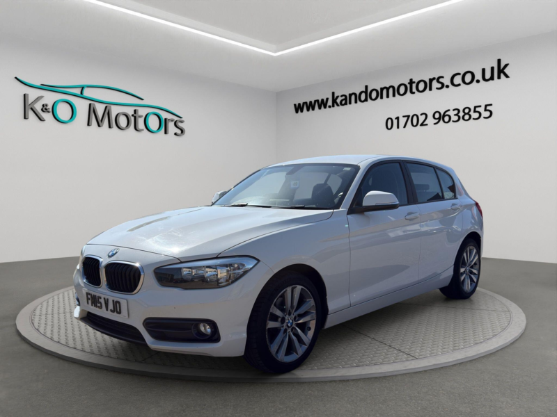 2015 BMW 1 Series 1.6 118i Sport Euro 6 (s/s) 5dr in White — image 1