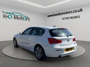 2015 BMW 1 Series 1.6 118i Sport Euro 6 (s/s) 5dr in White — image 4