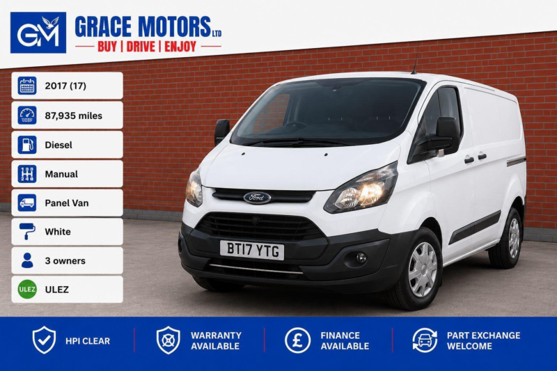 2017 Ford Transit Custom 2.0 Tdci 310 L1 H1 5dr in White — image 1