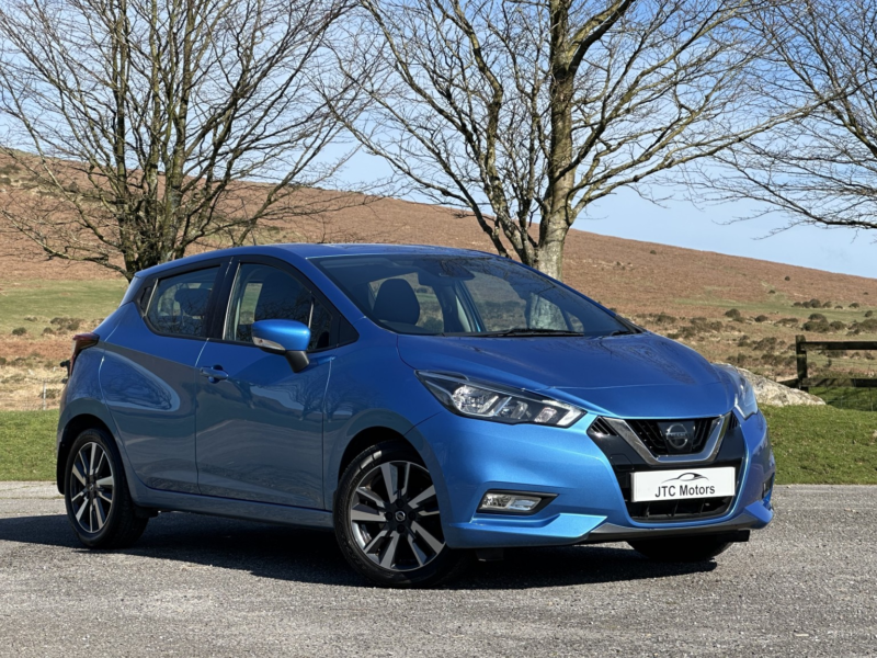 2017 Nissan Micra 1.0 Acenta 5dr Man, Petrol, Blue + Great History in Blue — image 1