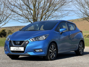 2017 Nissan Micra 1.0 Acenta 5dr Man, Petrol, Blue + Great History in Blue — image 2