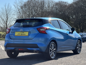 2017 Nissan Micra 1.0 Acenta 5dr Man, Petrol, Blue + Great History in Blue — image 3