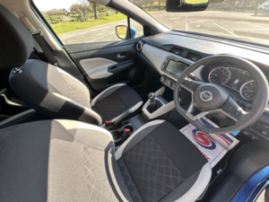 2017 Nissan Micra 1.0 Acenta 5dr Man, Petrol, Blue + Great History in Blue — image 4