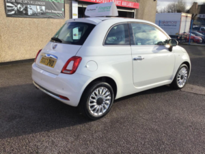 2017 Fiat 500 1.2 Lounge Euro 6 (s/s) 3dr in White — image 3
