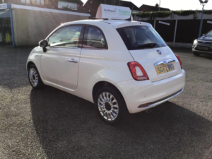 2017 Fiat 500 1.2 Lounge Euro 6 (s/s) 3dr in White — image 4