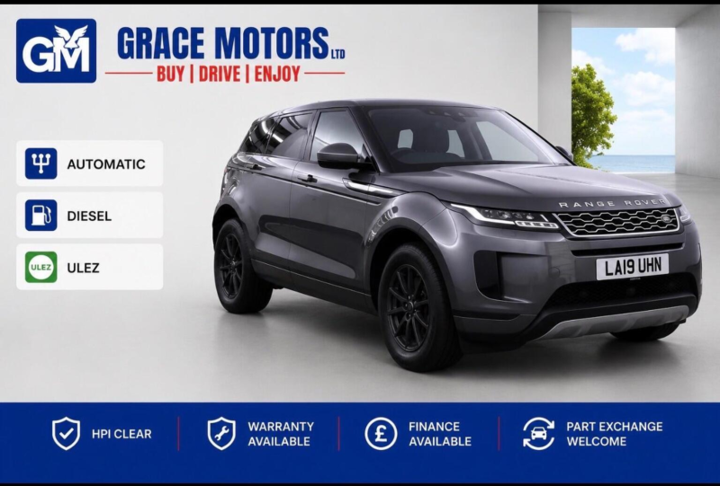 2019 Land Rover Range Rover Evoque 2.0 D150 Auto 4WD Euro 6 (s/s) 5dr in Grey — image 1