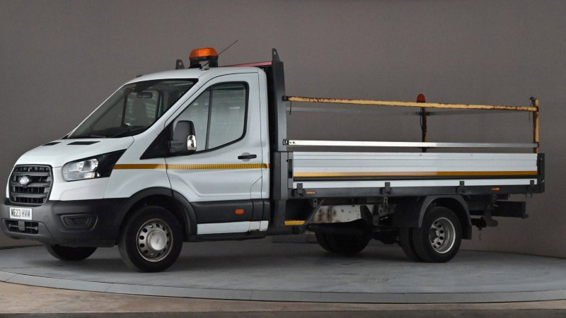 2023 Ford Transit 2.0 350 Ecoblue Hd Leader Dropside 2dr Diesel Manual L4 Euro 6 130 Ps in White — image 1
