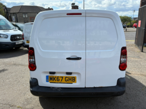 2017 Citroen Berlingo 1.6 Bluehdi 625 Enterprise Panel Van 5dr Diesel Manual L1 (112 G/km, 75 Bhp) in White — image 3