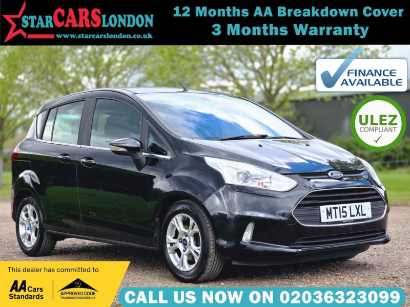 2015 Ford B-Max 1.6 Zetec Powershift Euro 5 5dr in Black — image 1