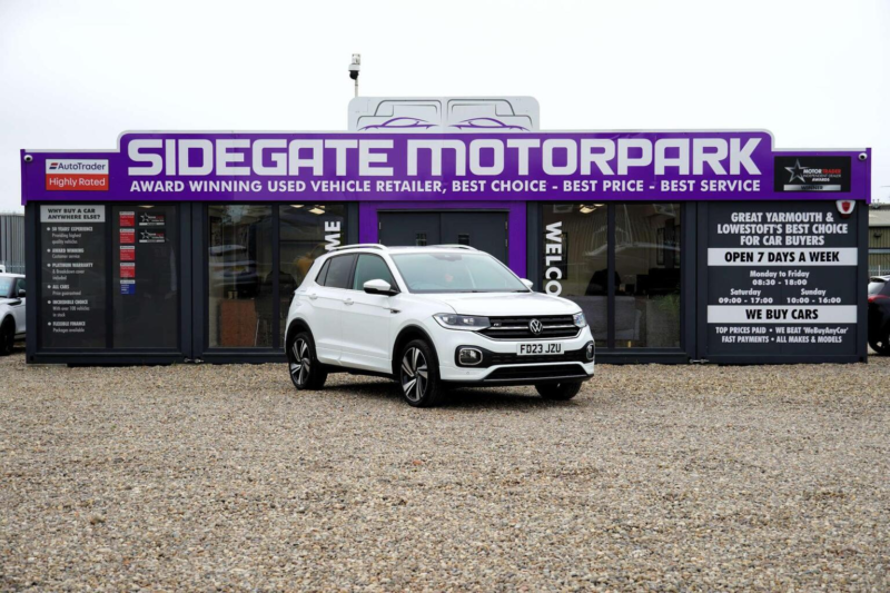 2023 Volkswagen T-Cross 1.0 Tsi R-Line Euro 6 (s/s) 5dr in White — image 1