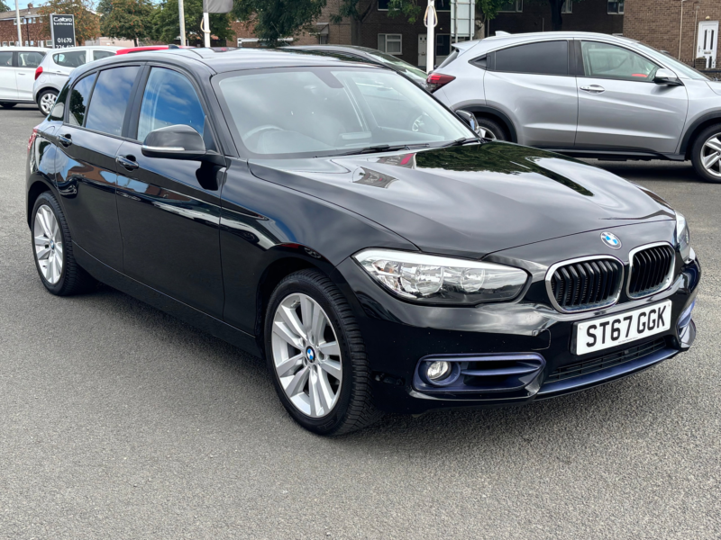 2017 BMW 1 Series 2.0 118d Sport Hatchback 5dr Diesel Manual Euro 6 (s/s) (150 Ps) in Black — image 1