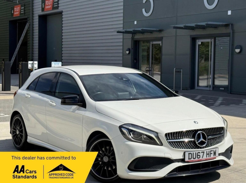 2017 Mercedes-Benz A Class 1.5 A180d Amg Line (premium) 7g-Dct Euro 6 (s/s) 5dr in White — image 1