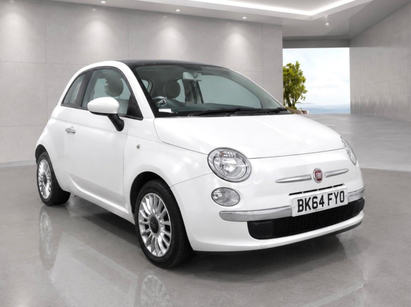 2014 Fiat 500 1.2 Lounge Euro 6 (s/s) 3dr in White — image 1