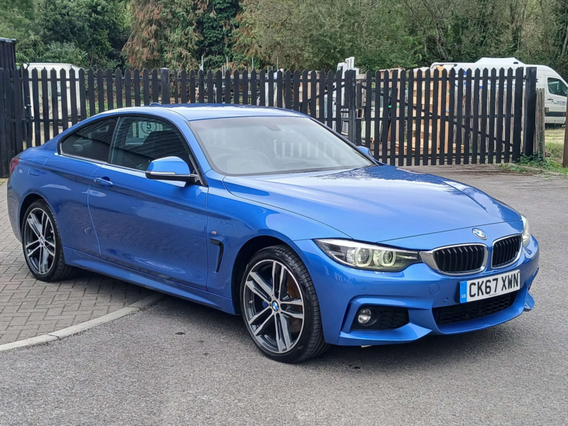2017 BMW 4 Series 2.0 420i Xdrive M Sport 4WD 2dr in Blue — image 1