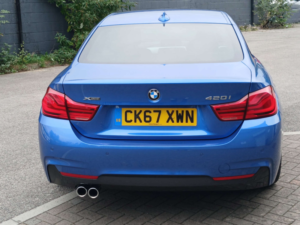 2017 BMW 4 Series 2.0 420i Xdrive M Sport 4WD 2dr in Blue — image 4