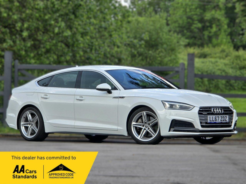 2017 Audi A5 2.0 Tfsi S Line Sportback 5dr Petrol S Tronic Quattro Euro 6 (s/s) (252 Ps) in White — image 1