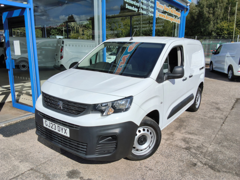 2023 Peugeot Partner 1.5 Bluehdi 1000 Professional Premium + Standard Panel Van 5dr Diesel Manual Swb Euro 6 100 Bhp in White — image 1