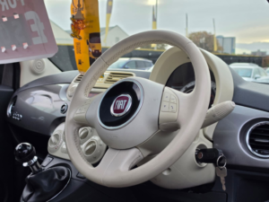 2010 Fiat 500 1.2 Lounge Hatchback 3dr Petrol Manual Euro 5 (s/s) (69 Bhp) in Grey — image 3