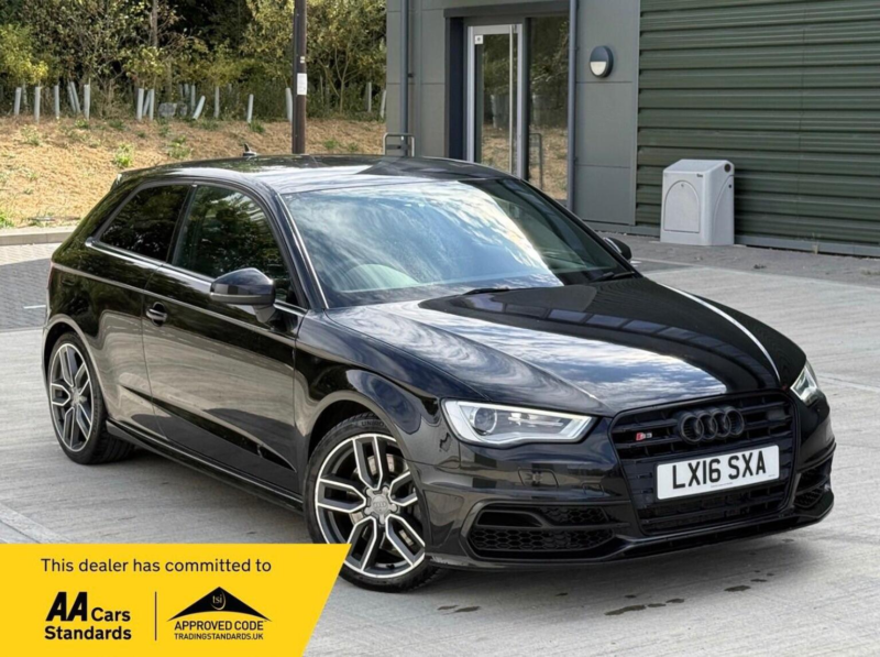2016 Audi S3 2.0 Tfsi S Tronic Quattro Euro 6 (s/s) 3dr (nav) in Black — image 1