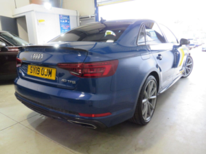 2019 Audi A4 2.0 Tfsi 40 Black Edition S Tronic Euro 6 (s/s) 4dr in Blue — image 6