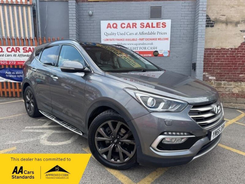 2016 Hyundai Santa Fe 2.2 Crdi Blue Drive Wiggins Edition Auto 4WD Euro 6 (s/s) 5dr (7 Seat) in Silver — image 1