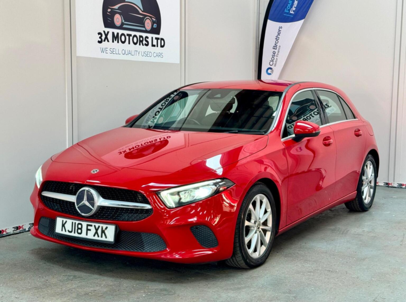2018 Mercedes-Benz A Class 1.5 A180d Sport 7g-Dct Euro 6 (s/s) 5dr in Red — image 1