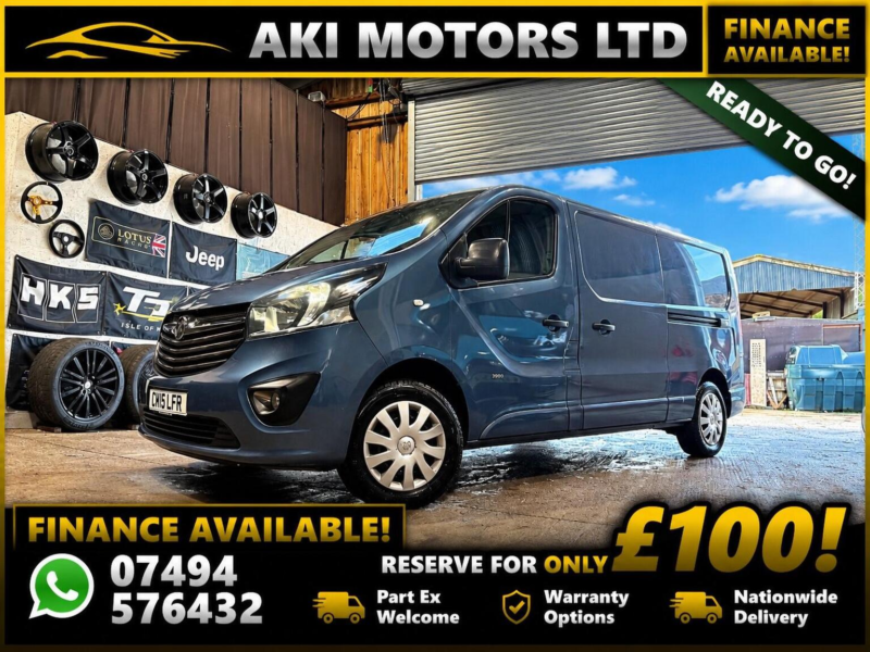 2015 Vauxhall Vivaro 1.6 Cdti 2900 Sportive L2 H1 Euro 5 5dr in Blue — image 1