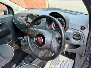 2015 Fiat 500 1.2 Lounge Euro 6 (s/s) 3dr in Grey — image 4