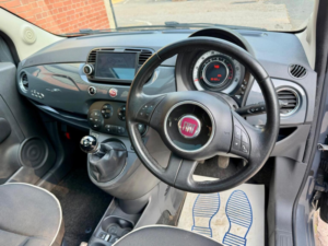 2015 Fiat 500 1.2 Lounge Euro 6 (s/s) 3dr in Grey — image 5