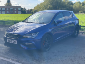 2018 SEAT Leon 1.4 Ecotsi Fr Technology Euro 6 (s/s) 5dr in Blue — image 3