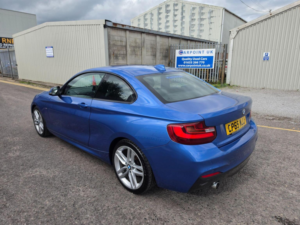 2015 BMW 2 Series 2.0 218d M Sport Euro 6 (s/s) 2dr in Blue — image 4