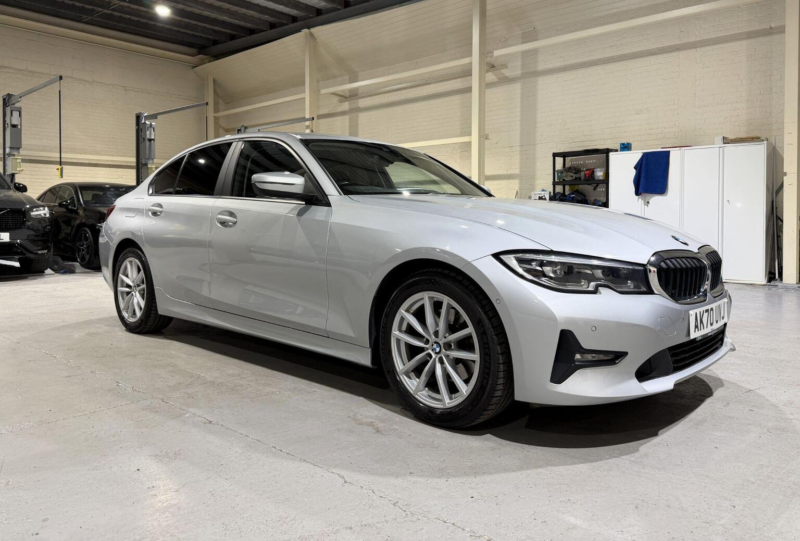 2020 BMW 3 Series 2.0 320d Mht Se Auto Euro 6 (s/s) 4dr in Silver — image 1