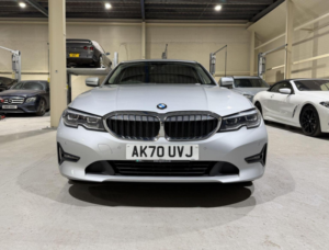 2020 BMW 3 Series 2.0 320d Mht Se Auto Euro 6 (s/s) 4dr in Silver — image 3