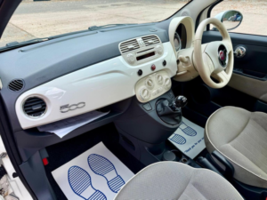 2011 Fiat 500 0.9 Twinair Lounge Euro 5 (s/s) 3dr in White — image 4