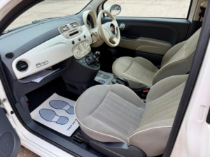 2011 Fiat 500 0.9 Twinair Lounge Euro 5 (s/s) 3dr in White — image 5