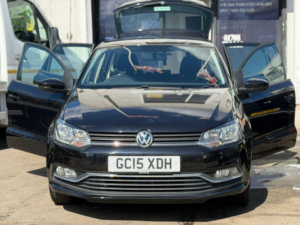 2015 Volkswagen Polo 1.2 Tsi Bluemotion Tech Se DSG Euro 6 (s/s) 5dr in Black — image 2