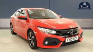2019 Honda Civic 1.0 Vtec Turbo Sr CVT Euro 6 (s/s) 5dr in Red — image 2