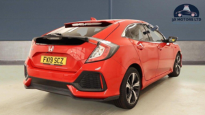 2019 Honda Civic 1.0 Vtec Turbo Sr CVT Euro 6 (s/s) 5dr in Red — image 5
