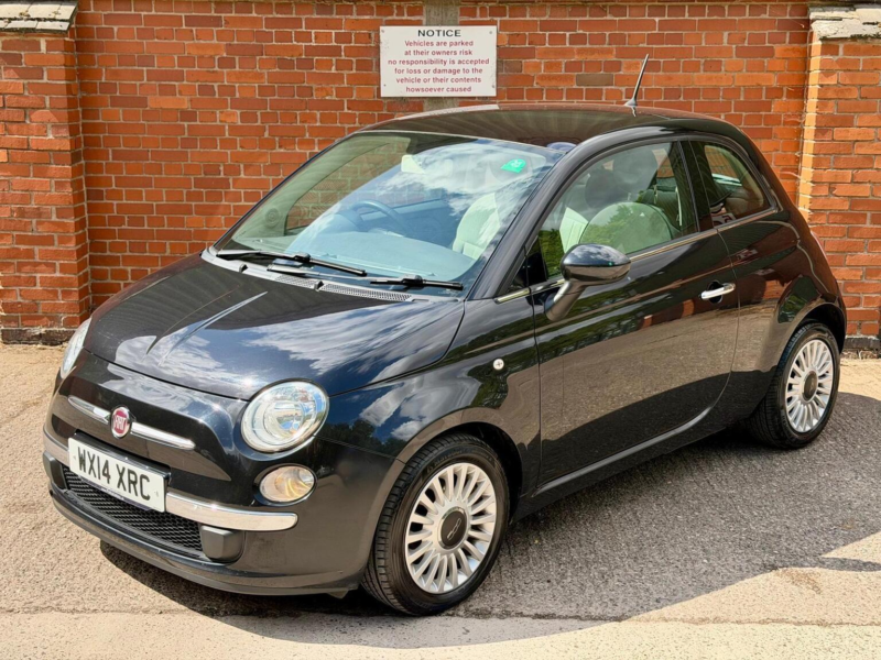 2014 Fiat 500 0.9 Twinair Lounge Dualogic Euro 6 (s/s) 3dr in Black — image 1