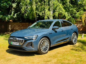 2023 Audi Q8 E-Tron 55 S Line Sportback 5dr Electric Auto Quattro 114kwh (11kw Charger) (408 Ps) in Blue — image 3