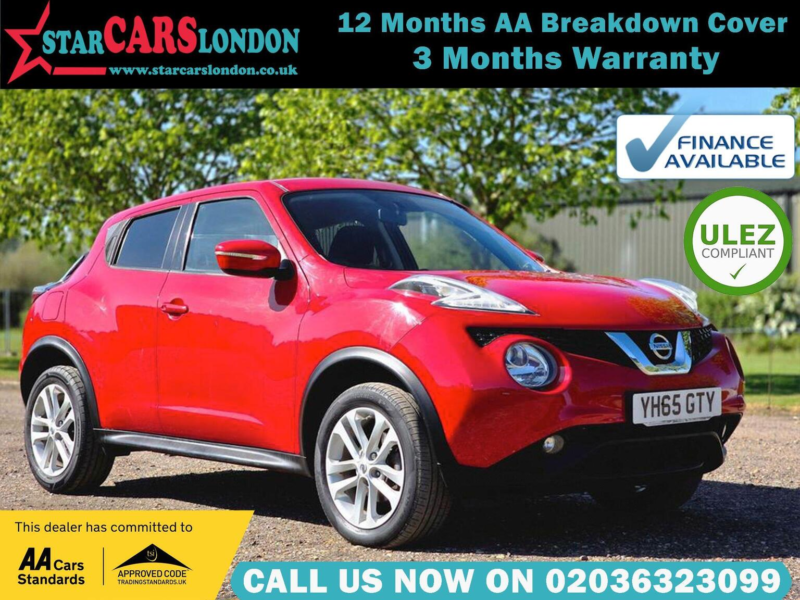 2015 Nissan Juke 1.6 Acenta Xtron Euro 6 5dr in Red — image 1