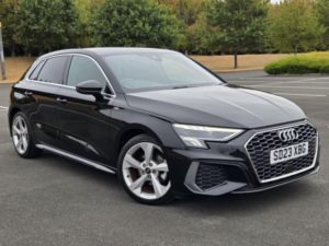 2023 Audi A3 2.0 Tdi 35 S Line Sportback S Tronic Euro 6 (s/s) 5dr in Black — image 2