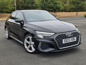 2023 Audi A3 2.0 Tdi 35 S Line Sportback S Tronic Euro 6 (s/s) 5dr in Black — image 3