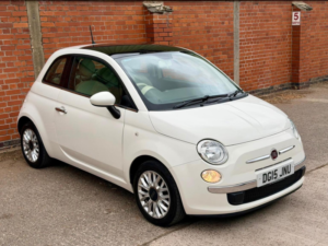 2015 Fiat 500 1.2 Lounge Euro 6 (s/s) 3dr in White — image 2
