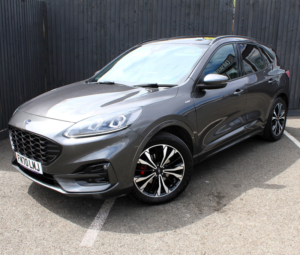 2021 Ford Kuga 2.0 Kuga St-Line X 5 Door 2.0l Ecoblue 190ps AWD 8 Speed Automatic in Grey — image 3