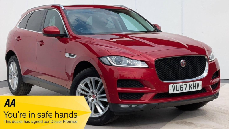 2017 Jaguar F-Pace 2.0 D240 Portfolio Auto AWD Euro 6 (s/s) 5dr in Red — image 1