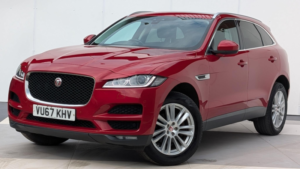 2017 Jaguar F-Pace 2.0 D240 Portfolio Auto AWD Euro 6 (s/s) 5dr in Red — image 3