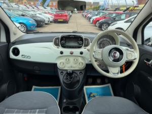 2017 Fiat 500 1.2 Lounge Euro 6 (s/s) 3dr in White — image 2