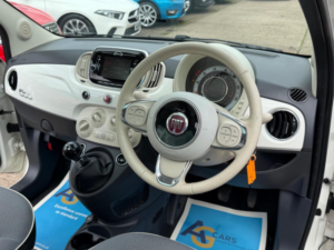 2017 Fiat 500 1.2 Lounge Euro 6 (s/s) 3dr in White — image 3